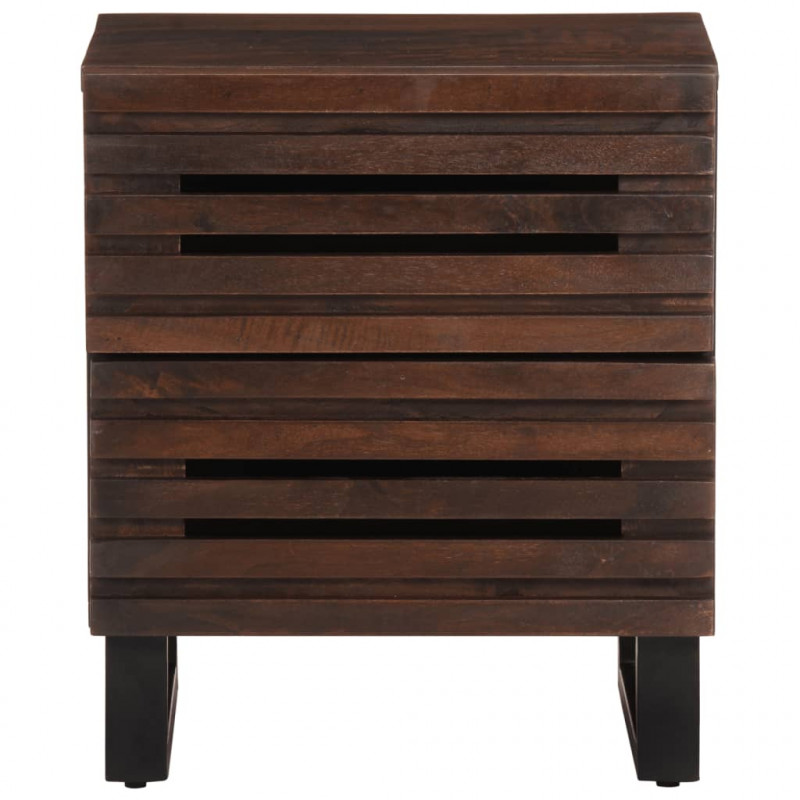 Szafki nocne, 2 szt., 40x34x46 cm, lite drewno mango