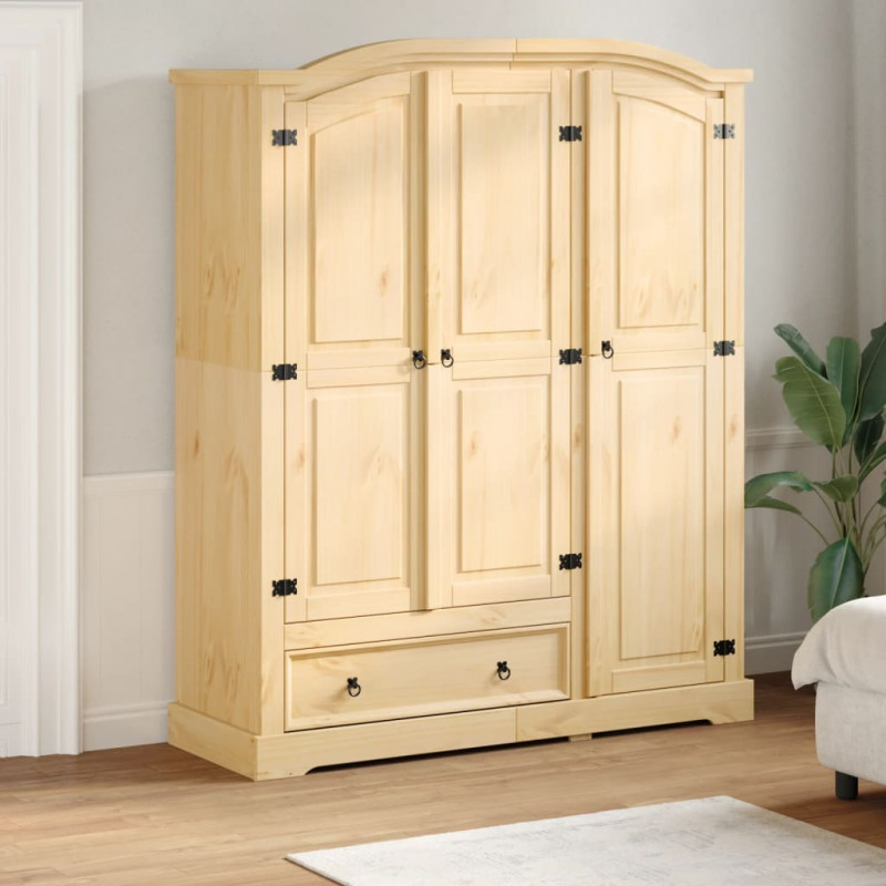 Szafa Corona, 151,5x52x186 cm, lite drewno sosnowe