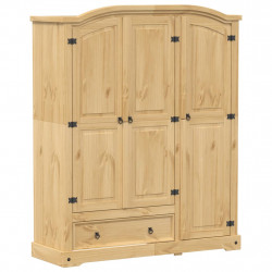 Szafa Corona, 151,5x52x186 cm, lite drewno sosnowe