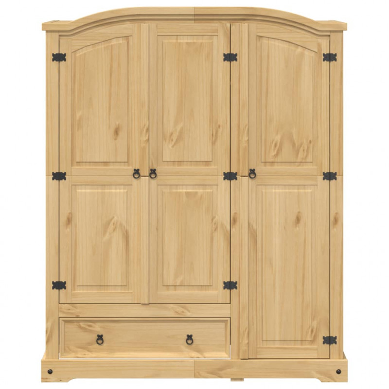 Szafa Corona, 151,5x52x186 cm, lite drewno sosnowe