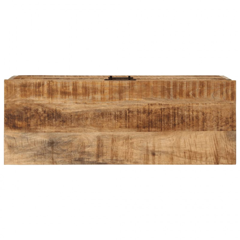Skrzynia, 82x30x43 cm, surowe drewno mango