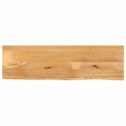 Blat stołu z naturalną krawędzią, 120x30x3,8 cm, drewno mango