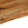 Blat stołu z naturalną krawędzią, 100x30x3,8 cm, drewno mango