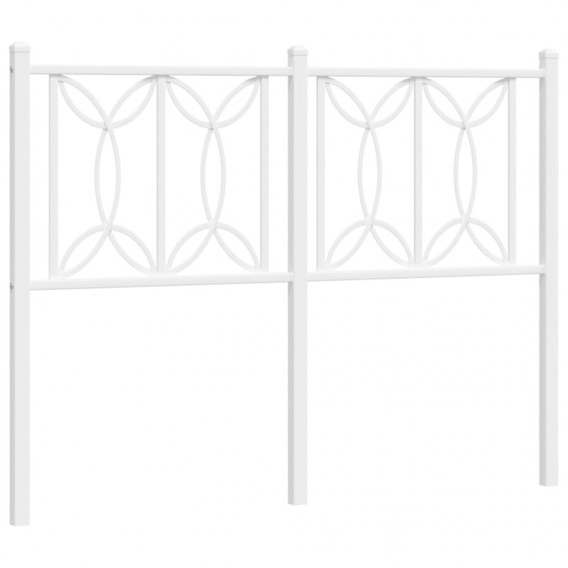 Metalowe wezgłowie, białe, 120 cm