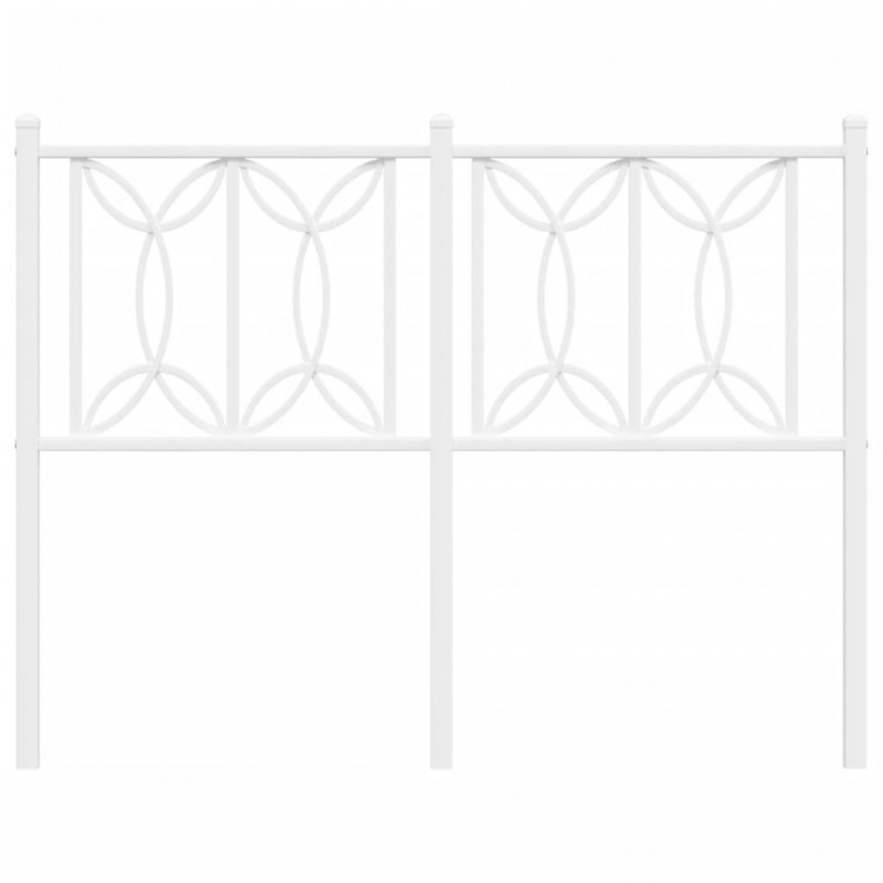 Metalowe wezgłowie, białe, 120 cm