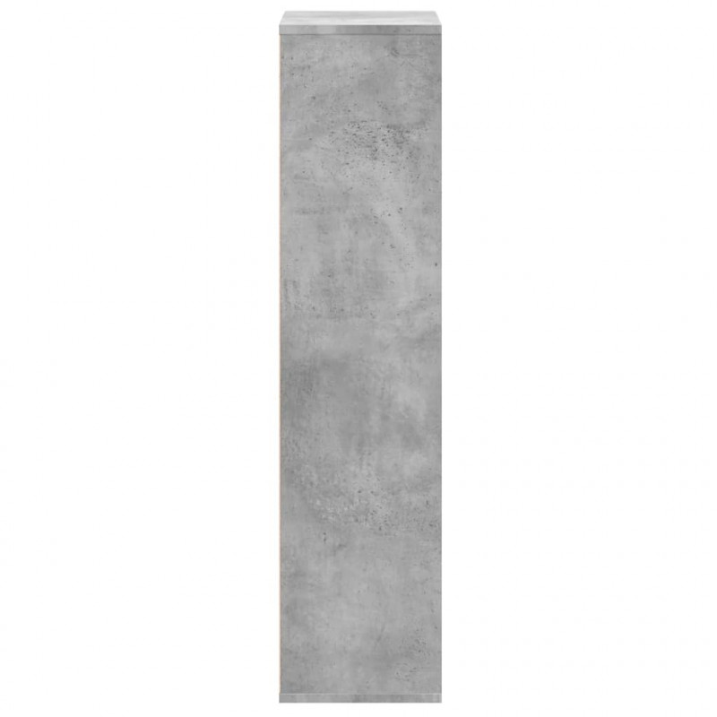 Regał, szarość betonu, 50x25x105 cm, materiał drewnopochodny
