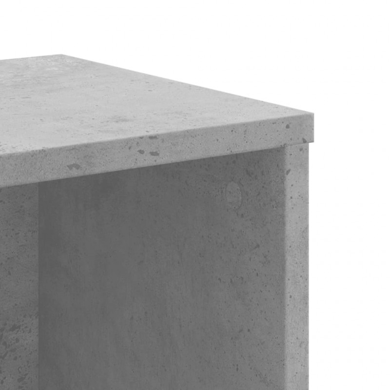 Regał, szarość betonu, 50x25x105 cm, materiał drewnopochodny