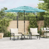 Parasol ogrodowy na stalowym słupku, niebieski, 300x200x250 cm
