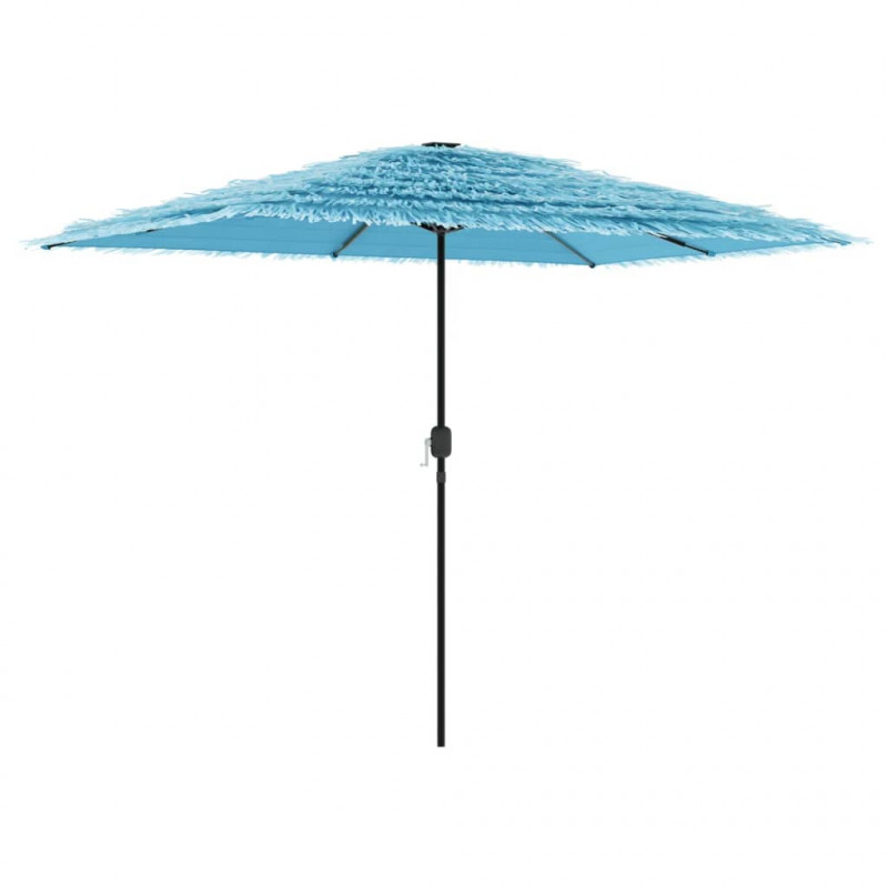 Parasol ogrodowy na stalowym słupku, niebieski, 300x200x250 cm
