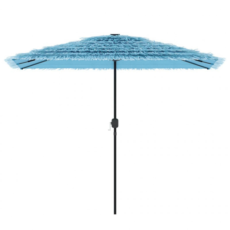 Parasol ogrodowy na stalowym słupku, niebieski, 300x200x250 cm