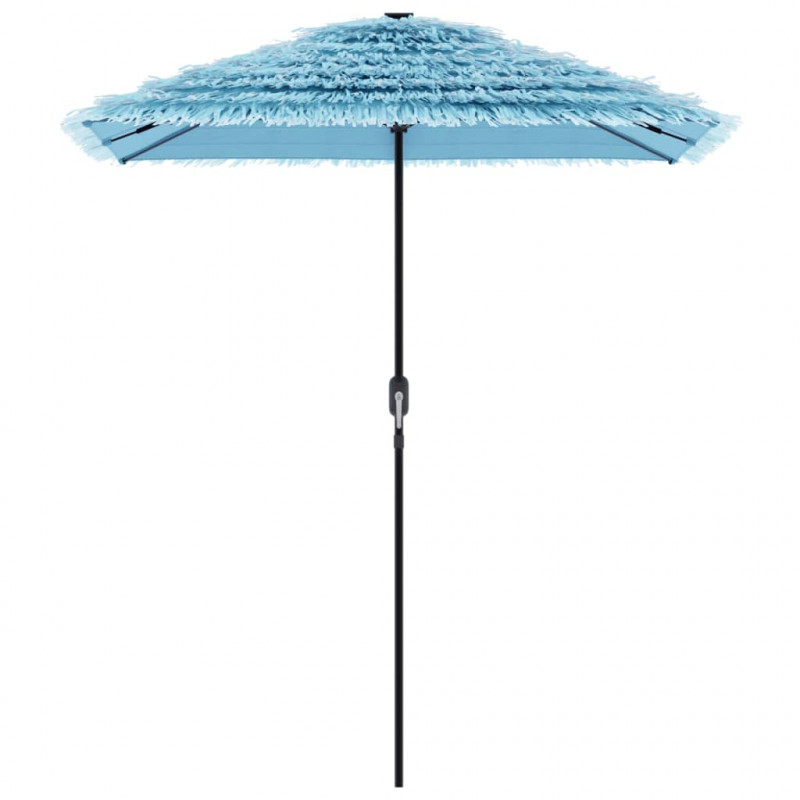 Parasol ogrodowy na stalowym słupku, niebieski, 300x200x250 cm