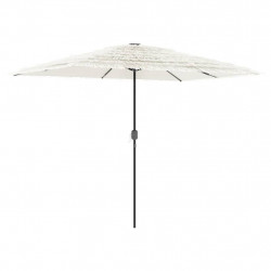 Parasol ogrodowy na stalowym słupku, biały, 300x200x250 cm
