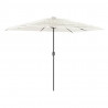 Parasol ogrodowy na stalowym słupku, biały, 300x200x250 cm
