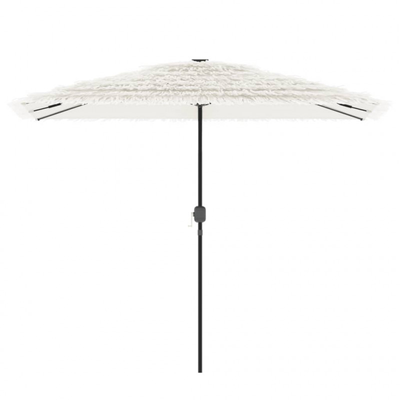 Parasol ogrodowy na stalowym słupku, biały, 300x200x250 cm