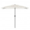 Parasol ogrodowy na stalowym słupku, biały, 300x200x250 cm