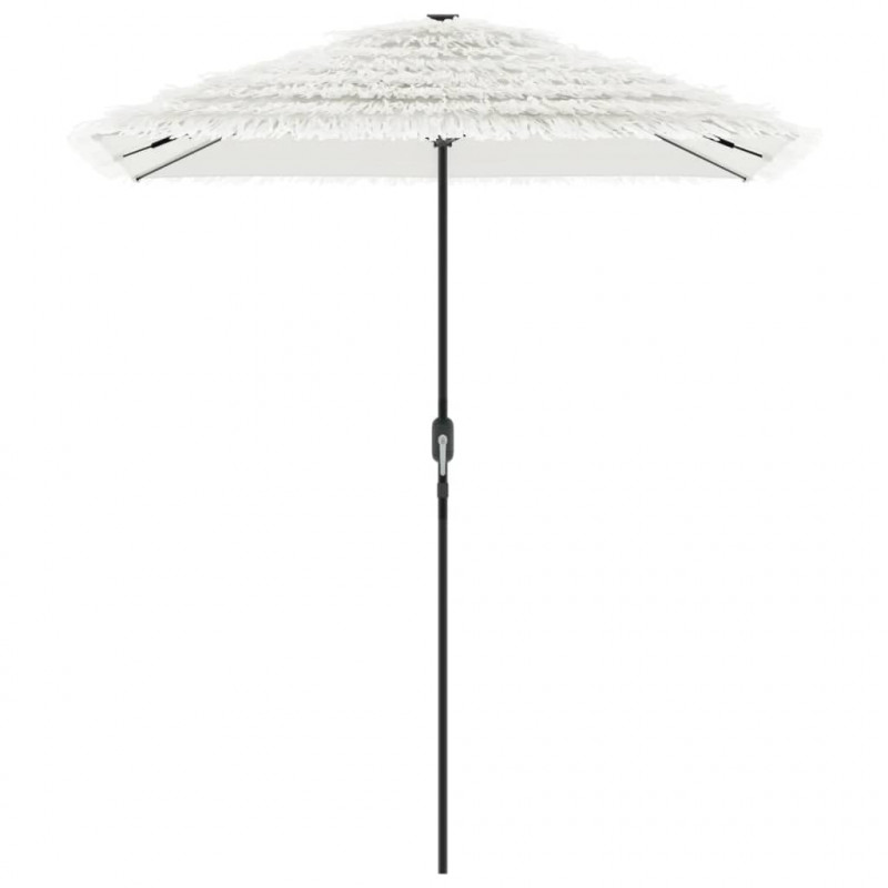 Parasol ogrodowy na stalowym słupku, biały, 300x200x250 cm