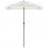Parasol ogrodowy na stalowym słupku, biały, 300x200x250 cm