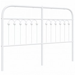 Metalowe wezgłowie, białe, 135 cm