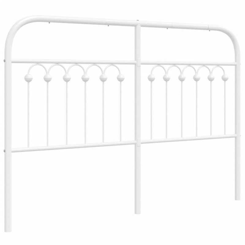 Metalowe wezgłowie, białe, 135 cm