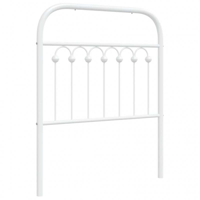 Metalowe wezgłowie, białe, 80 cm