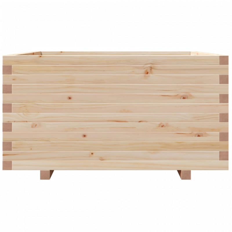 Donica ogrodowa, 90x90x49,5 cm, lite drewno sosnowe