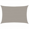 Żagiel przeciwsłoneczny, 160 g/m², jasnoszary, 5x7 m, HDPE