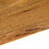 Blat stołu, 140x40x2,5 cm, naturalna krawędź, lite drewno mango