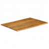 Blat stołu, 90x80x2,5 cm, naturalna krawędź, lite drewno mango