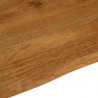 Blat stołu, 110x80x2,5 cm, naturalna krawędź, lite drewno mango