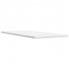 Łóżko kontynentalne z materacem, jasnoszare, aksamit, 100x200cm