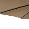 Parasol ogrodowy na stalowym słupku, taupe, 225x225x212 cm