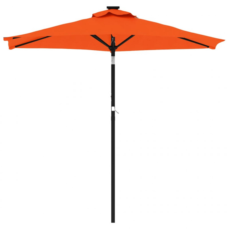 Parasol ogrodowy na stalowym słupku, terakota, 225x225x212 cm