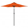 Parasol ogrodowy na stalowym słupku, terakota, 225x225x212 cm