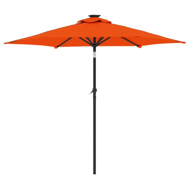 Parasol ogrodowy na stalowym słupku, terakota, 225x225x212 cm