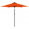 Parasol ogrodowy na stalowym słupku, terakota, 225x225x212 cm