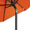 Parasol ogrodowy na stalowym słupku, terakota, 225x225x212 cm