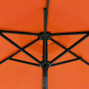 Parasol ogrodowy na stalowym słupku, terakota, 225x225x212 cm