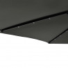 Parasol ogrodowy LED, stalowy słupek, antracyt, 225x225x212 cm