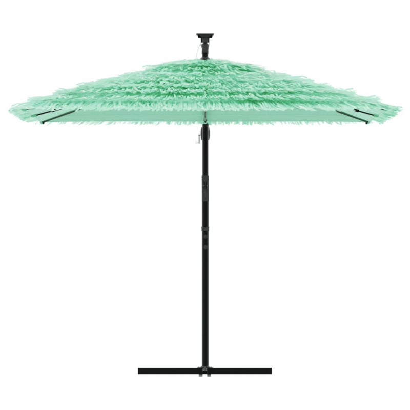 Parasol ogrodowy na stalowym słupku, zielony, 269x269x235 cm