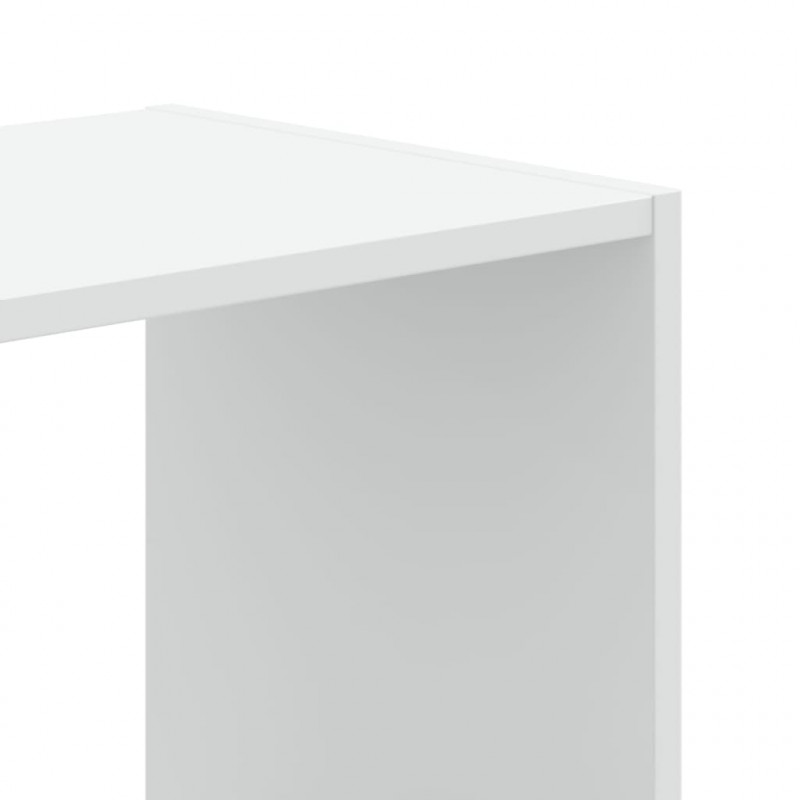 Regał, biały, 102x32x102 cm, materiał drewnopochodny