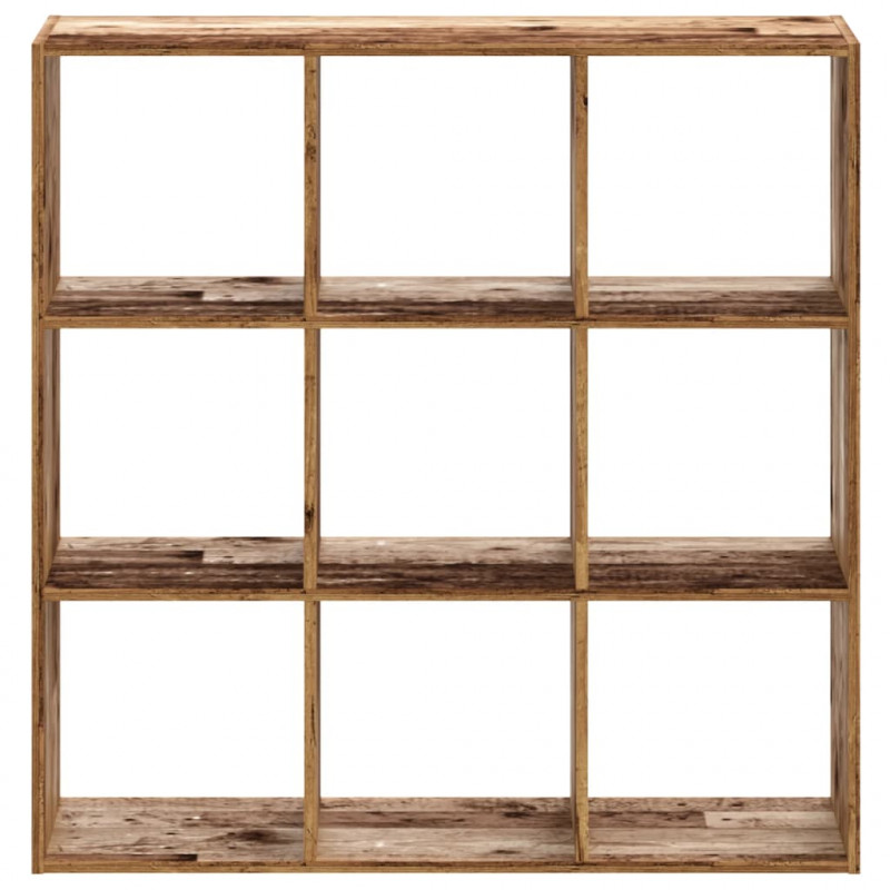 Regał, stare drewno, 102x32x102 cm, materiał drewnopochodny