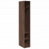 Szafa, brązowy dąb, 30x50x200 cm, materiał drewnopochodny