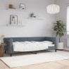 Sofa z funkcją spania, ciemnoszara, 80x200 cm, aksamitna