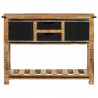 Stolik konsolowy, 100x35x75 cm, lite drewno mango