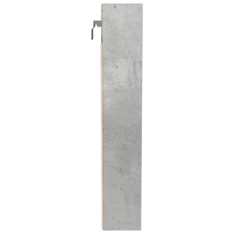 Witryna, szarość betonu, 100x8,5x50 cm, materiał drewnopochodny