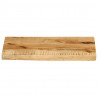 Blat stołu, 50x20x2,5cm, naturalna krawędź, surowe drewno mango
