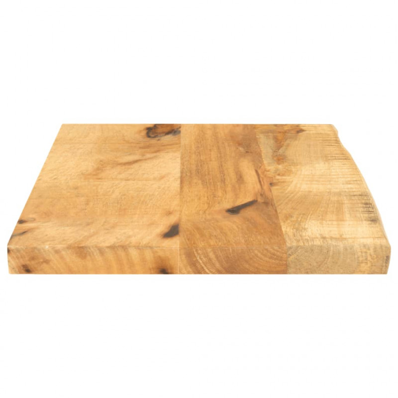 Blat stołu, 50x20x2,5cm, naturalna krawędź, surowe drewno mango