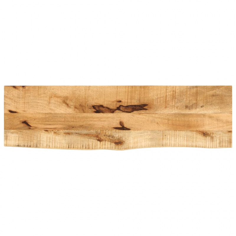 Blat stołu, 120x30x2,5 cm, naturalna krawędź, drewno mango