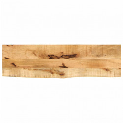 Blat stołu, 110x20x3,8 cm, naturalna krawędź, drewno mango