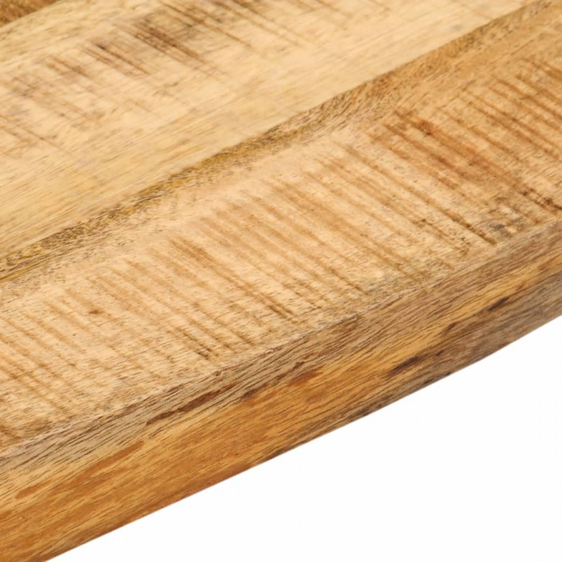 Blat stołu, 60x60x3,8 cm, naturalna krawędź, drewno mango
